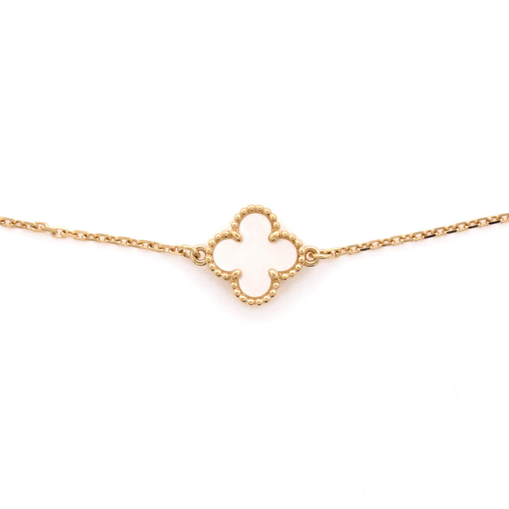 Van Cleef & Arpels Sweet Alhambra Bracelet 18K Yellow Gold and Mother of Pearl - Picture 2 of 3